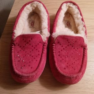 Ugg Ansley Moccasin Slipper Pink Suede sz7